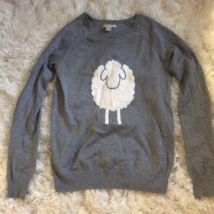 Like New G.H. Bass & Co.🐑 Grey Sweater with Sheep